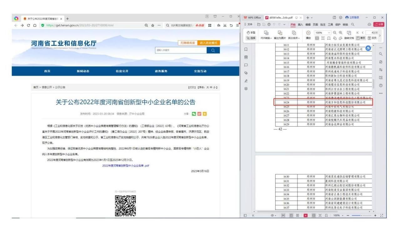 2022年(nián)度河南(nán)省創新型中小企業